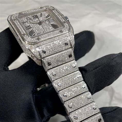 cartier santos 100 diamond price